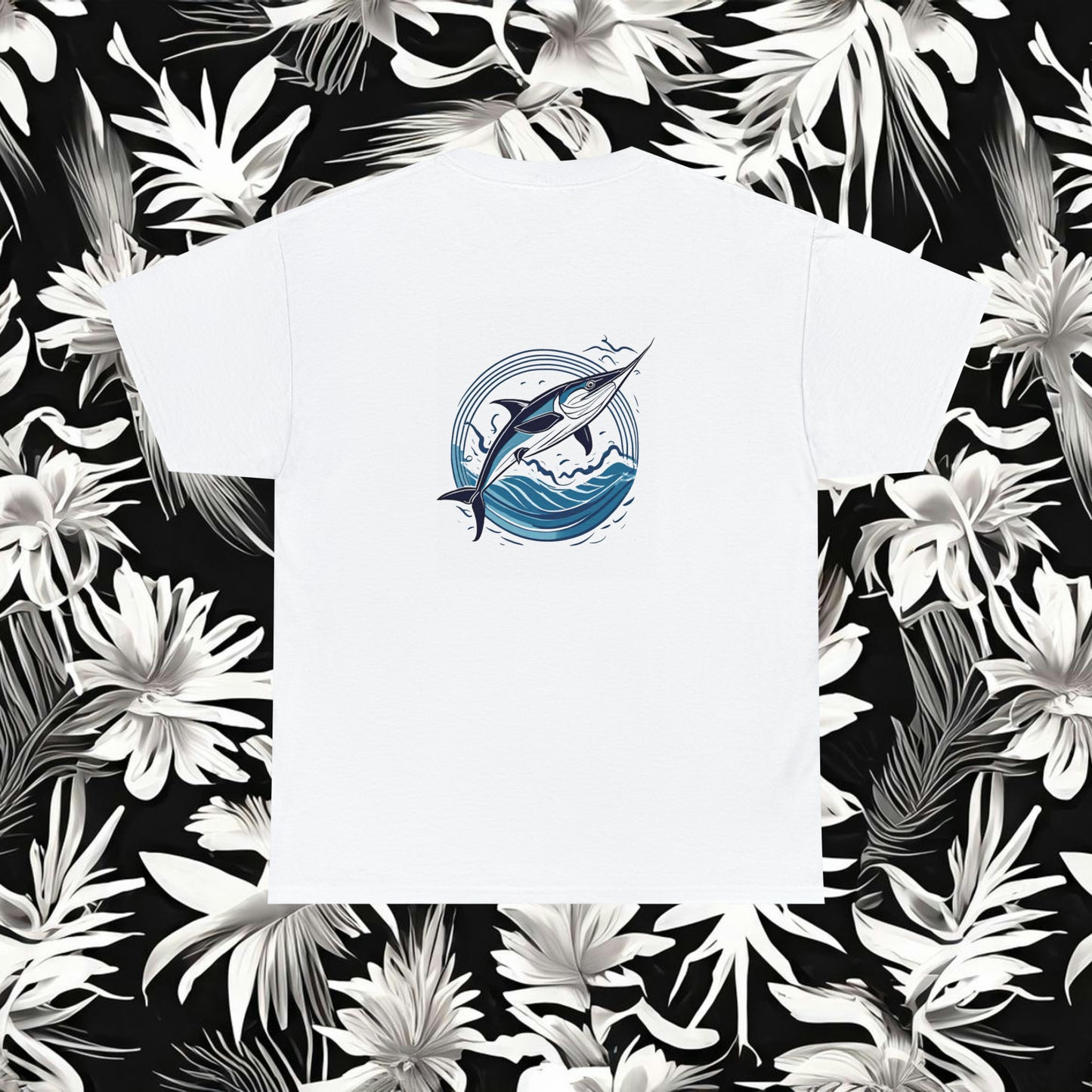 Jimmy Reefs Big Reel logo Heavy Cotton Tee